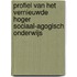Profiel van het vernieuwde Hoger Sociaal-agogisch onderwijs