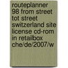 Routeplanner 98 from street tot street Switzerland site license CD-ROM in retailbox CHE/DE/2007/W door Onbekend