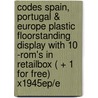 Codes Spain, POrtugal & Europe plastic floorstanding display with 10 -ROM's in retailbox ( + 1 for free) X1945EP/E door Onbekend