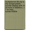 Routeplanner 98 city to city Europe plastic counter display with 10 CD-ROMS in retailbox ( + 1 for free) AUT/DE/1008/W door Onbekend