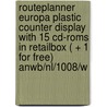 Routeplanner Europa plastic counter display with 15 CD-ROMS in retailbox ( + 1 for free) ANWB/NL/1008/W door Onbekend
