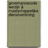 Governancecode Welzijn & Maatschappelijke Dienstverlening
