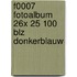 F0007 fotoalbum 26x 25 100 blz donkerblauw