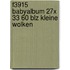 F3915 babyalbum 27x 33 60 blz kleine wolken