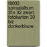F8003 spiraalalbum 31x 32 zwart fotokarton 30 blz donkerblauw