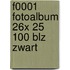 F0001 fotoalbum 26x 25 100 blz zwart
