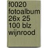 F0020 fotoalbum 26x 25 100 blz wijnrood