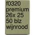 F0320 premium 26x 25 50 blz wijnrood