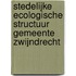 Stedelijke ecologische structuur gemeente Zwijndrecht