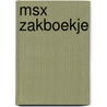 Msx zakboekje door Wessel Akkermans