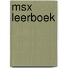 Msx leerboek by Akkermans