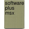 Software plus msx door Onbekend