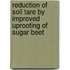 Reduction of soil tare by improved uprooting of sugar beet