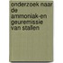 Onderzoek naar de ammoniak-en geuremissie van stallen