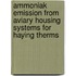 Ammoniak emission from aviary housing systems for haying therms