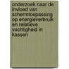 Onderzoek naar de invloed van schermtoepassing op energieverbruik en relatieve vochtigheid in kassen by P. Knies