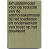 Simulatiemodel voor de reductie van de ammoniakemissie bij het toedienen en onderwerken van mest op het bouwland door R.M. de Mol
