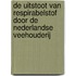 De uitstoot van respirabelstof door de Nederlandse veehouderij
