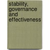 Stability, Governance and Effectiveness door E.A. Lazarova