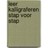 Leer kalligraferen stap voor stap