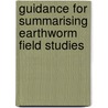 Guidance for summarising earthworm field studies by Unknown