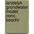 Landelyk grondwater model conc. beschr