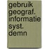 Gebruik geograf. informatie syst. demn