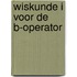 Wiskunde i voor de b-operator