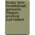 Locatie 'Prins Hendrikstraat', gemeente Hillegom, provincie Zuid-Holland