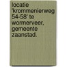 Locatie 'Krommenierweg 54-58' te Wormerveer, gemeente Zaanstad. by E. Jacobs