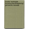 Locatie 'Verlengde Tuureluur/Kerverwetering'. gemeente Reeuwijk door C.Y. Burnier