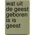 Wat uit de geest geboren is is geest