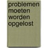 Problemen moeten worden opgelost