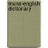 Muna-English dictionary