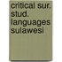 Critical sur. stud. languages sulawesi