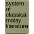 System of classical malay literature