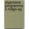 Algemene programma s mdgo-ag by Verkooy
