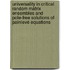 Universality in critical random matrix ensembles and pole-free solutions of painlevé equations