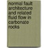 Normal fault architecture and related fluid flow in carbonate rocks