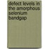 Defect levels in the amorphous selenium bandgap