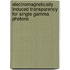 Electromagnetically induced transparency for single gamma photons