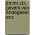 Jhr.mr. d.t. gevers van endegeest enz
