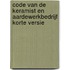 Code van de keramist en aardewerkbedrijf korte versie