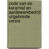 Code van de keramist en aardewerkbedrijf uitgebreide versie