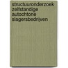 Structuuronderzoek zelfstandige autochtone slagersbedrijven door W.D.M. van der Valk