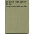 De cao's in de optiek- en de naaimachinebranche