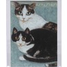 Literaire kattenkaarten set 10 x door D. van Oort