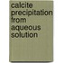 Calcite precipitation from aqueous solution
