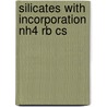 Silicates with incorporation nh4 rb cs by Voncken