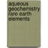 Aqueous geochemistry rare earth elements